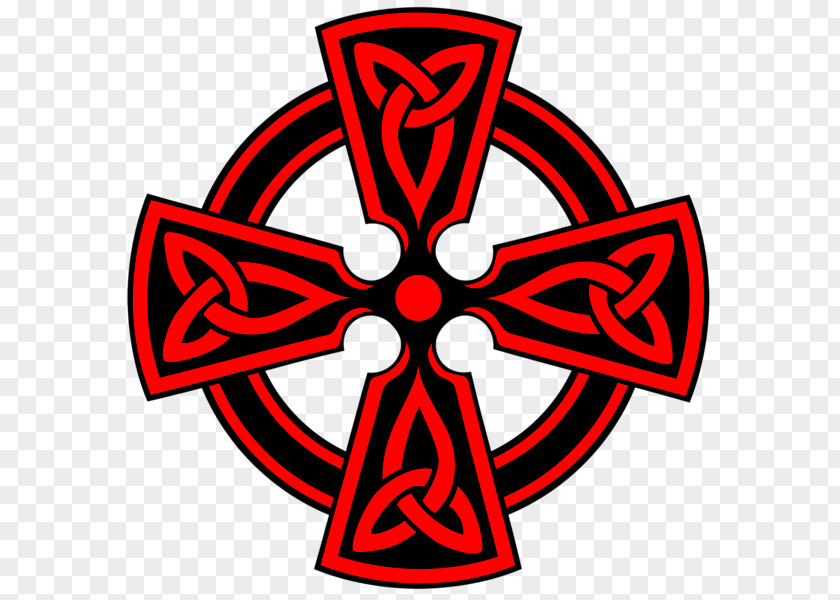 Celtic Cross High Knot Christian Celts PNG