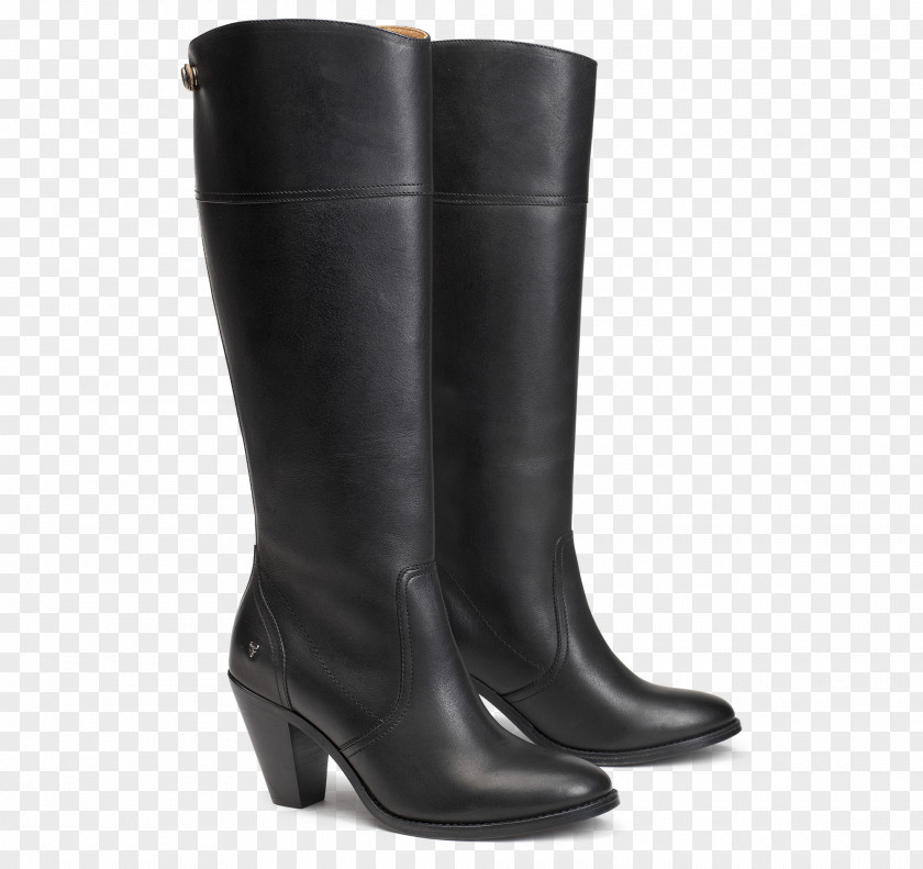 Riding Boot Leather Shoe Equestrian Black M PNG