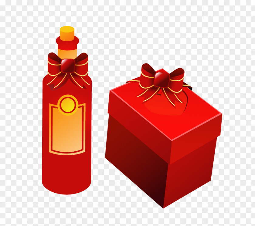 Bottle With Bow Tatiana Day Gift Estudante PNG