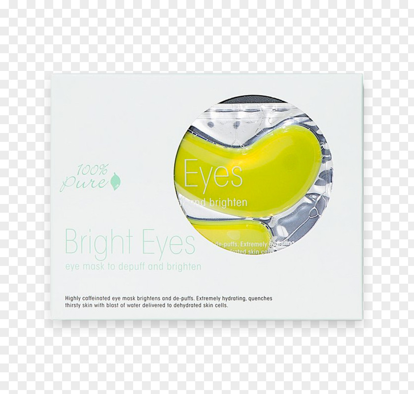 Mask 100% Pure Bright Eyes Skin Care Blindfold PNG