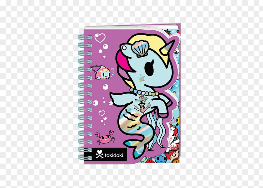 Notebook Tokidoki Die Cutting Brand Mermicorno Highlighter Set PNG