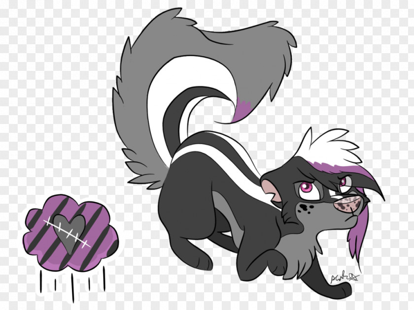Skunk Scared Drawing Cat PNG