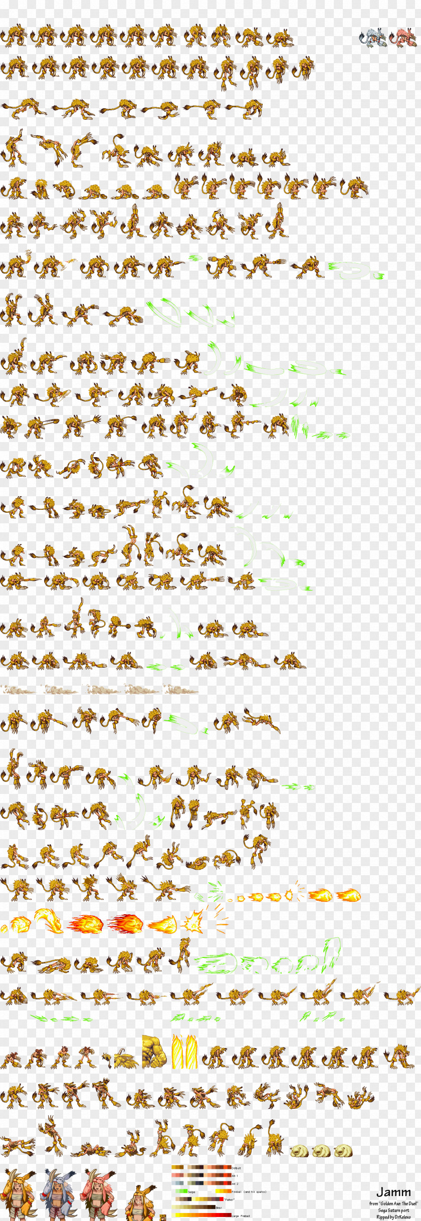 Sprite Golden Axe: The Duel Video Game PNG