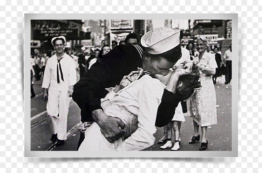 Kiss V-J Day In Times Square Second World War Unconditional Surrender PNG