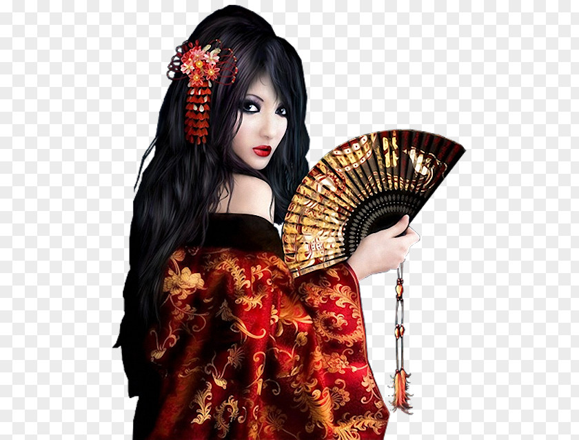 Woman Geisha Drawing Painting PNG