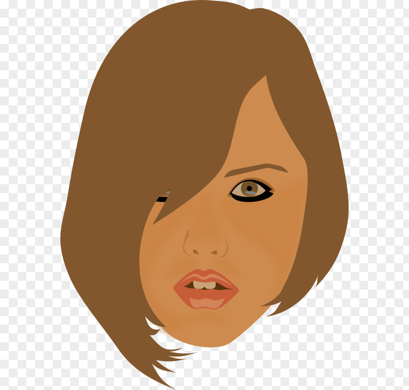 Fever Cliparts Free Brown Hair Woman Clip Art PNG