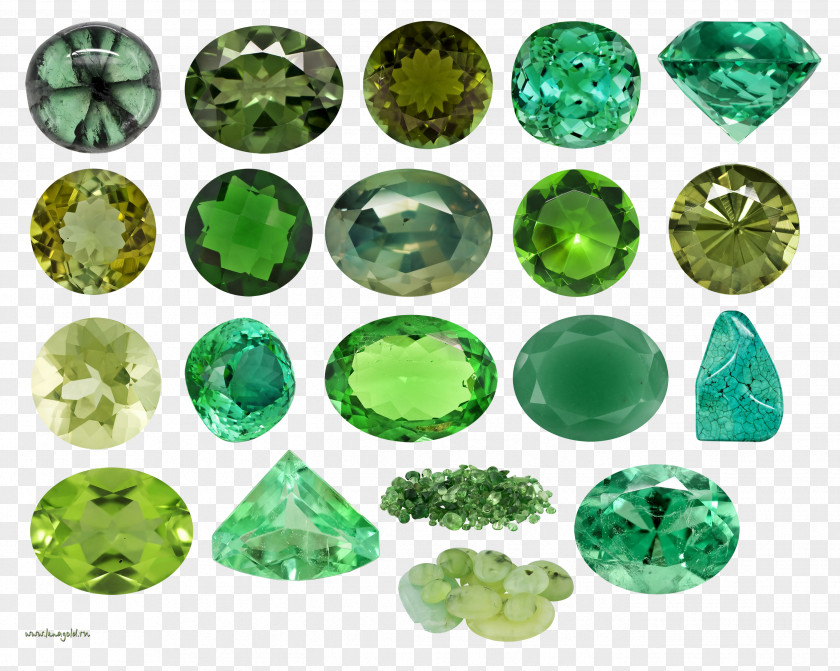 Gemstone Color Green PNG
