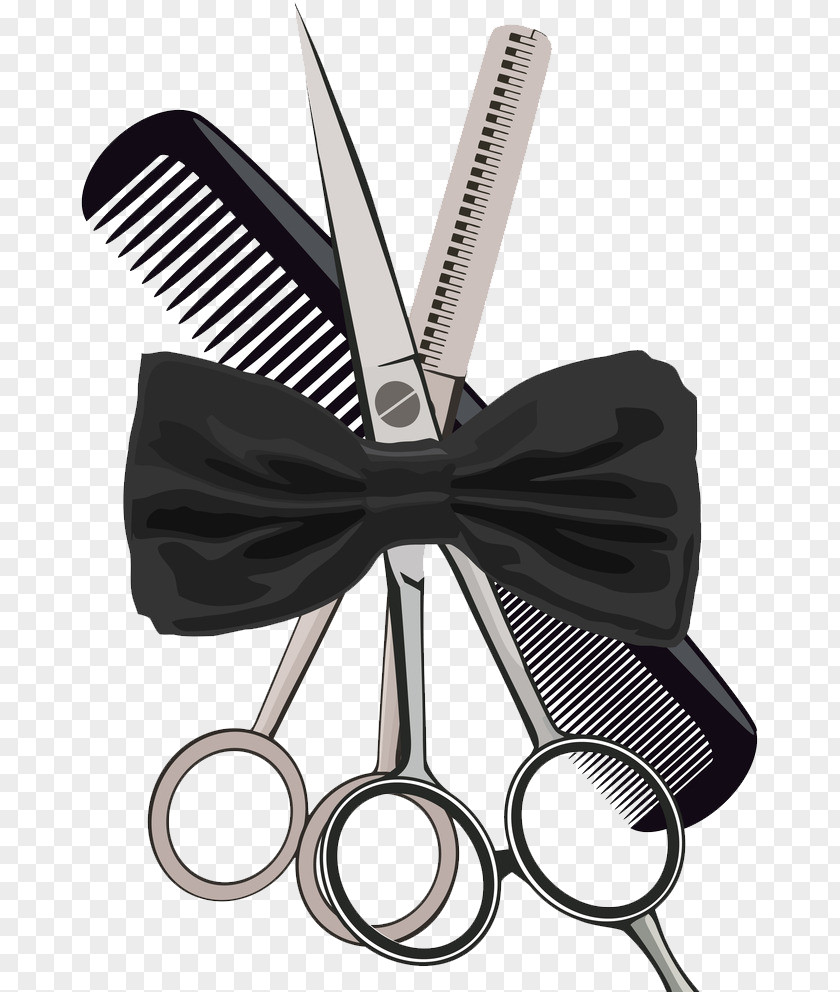Hairdressing Supplies Comb Hairdresser Scissors Beauty Parlour PNG