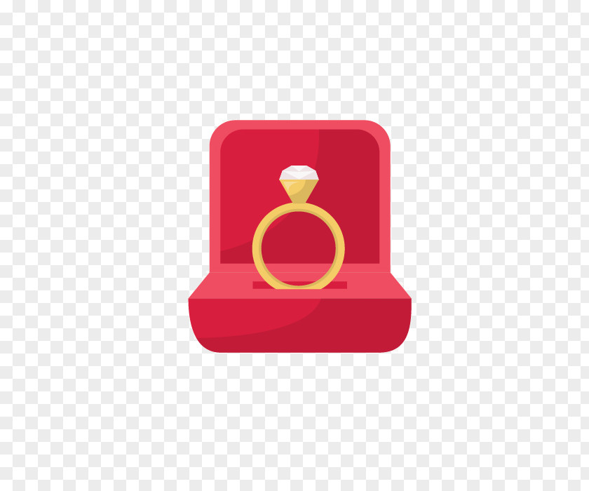 Red Wedding Ring Pull Material Free PNG