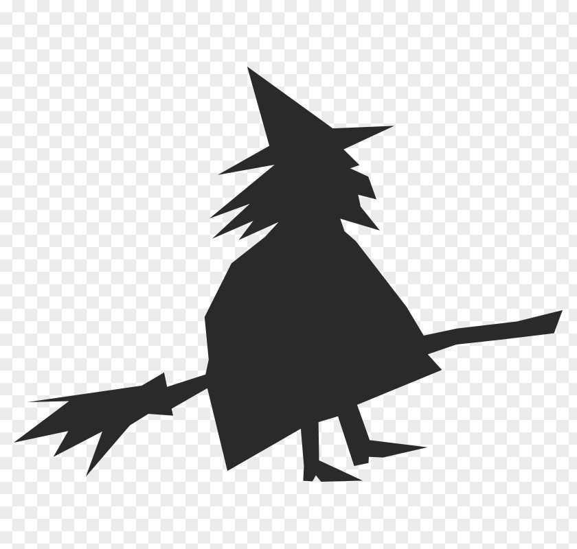 Silhouette Broom Witchcraft Clip Art PNG