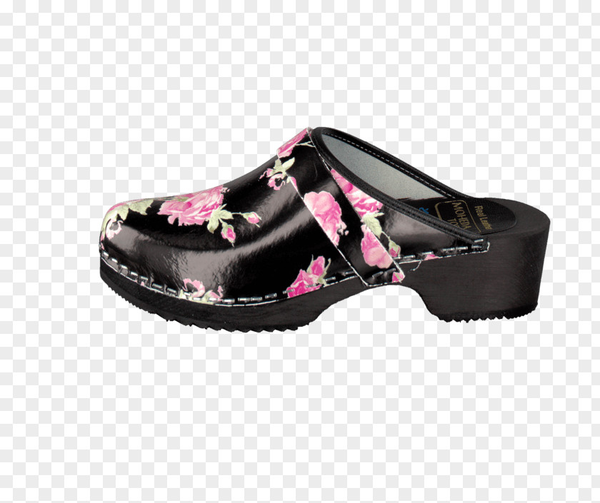 Fuchsia Block Heel Shoes For Women Clog Shoe Crocs Sandal Mule PNG