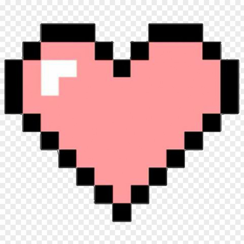 PHOTO BOOTH Heart Pixel Art PNG
