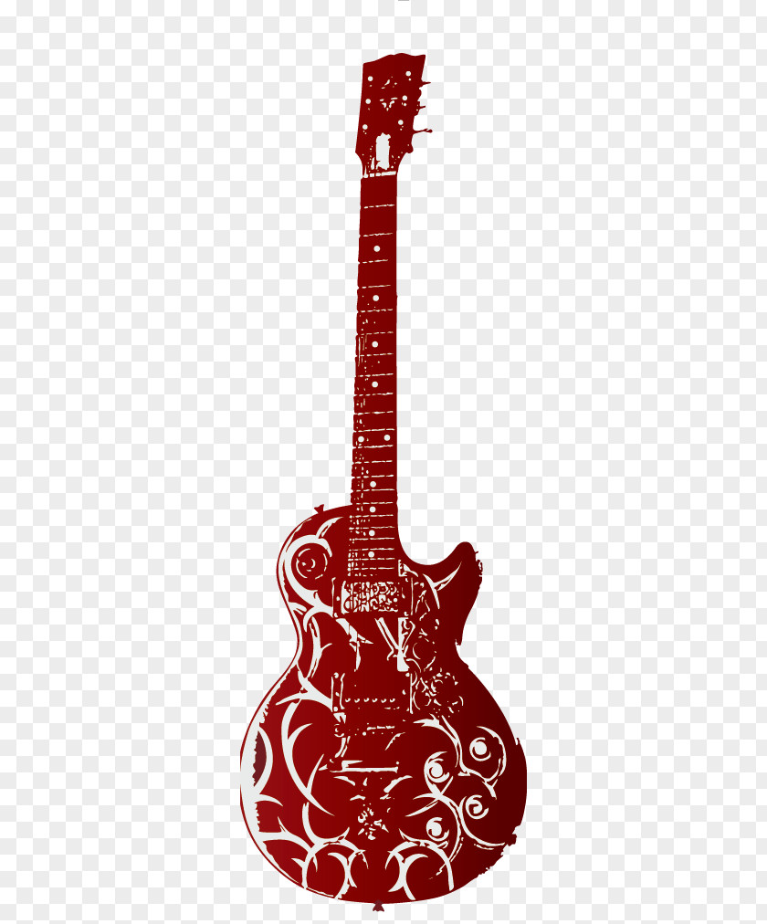 Guitar Vector Musical Instrument Illustration PNG