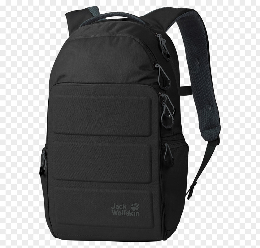 Jack Wolfskin Backpack For Laptop Silverht Black Bag PNG