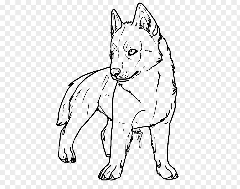 Puppy Dog Breed Line Art Siberian Husky Drawing PNG