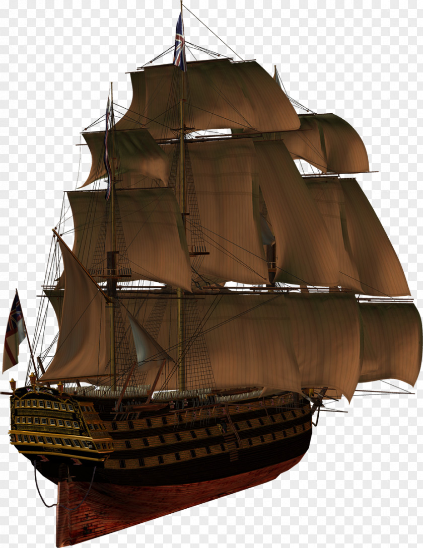 Ship Of The Line Brigantine East Indiaman Caravel PNG