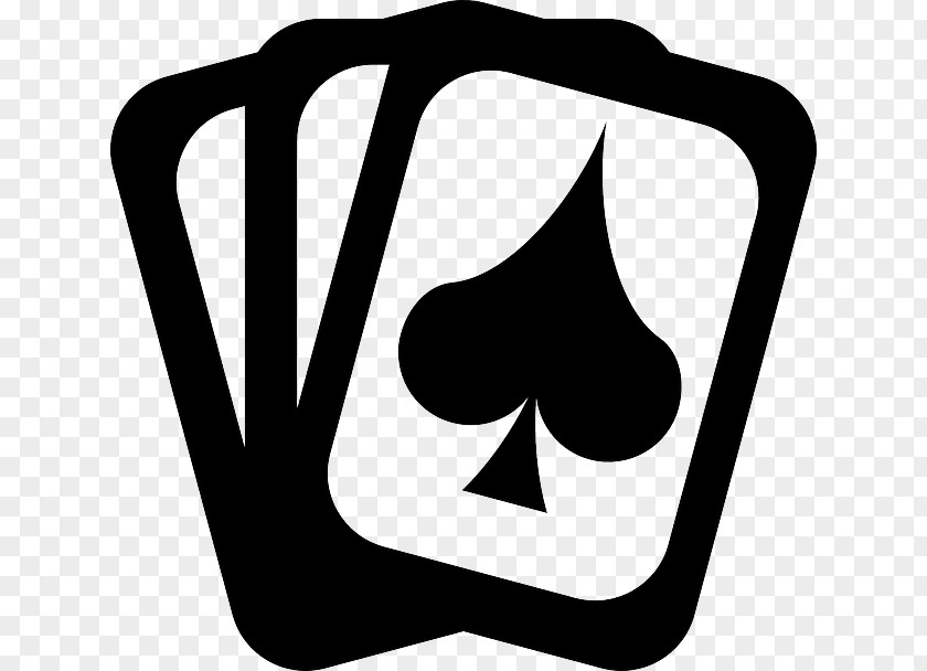 Suit Black & White Playing Card Game PNG