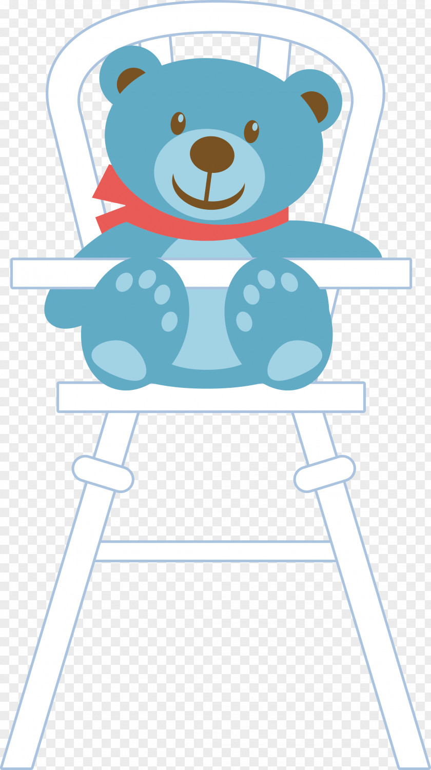 Vector Bear Sitting On A Chair Toy PNG