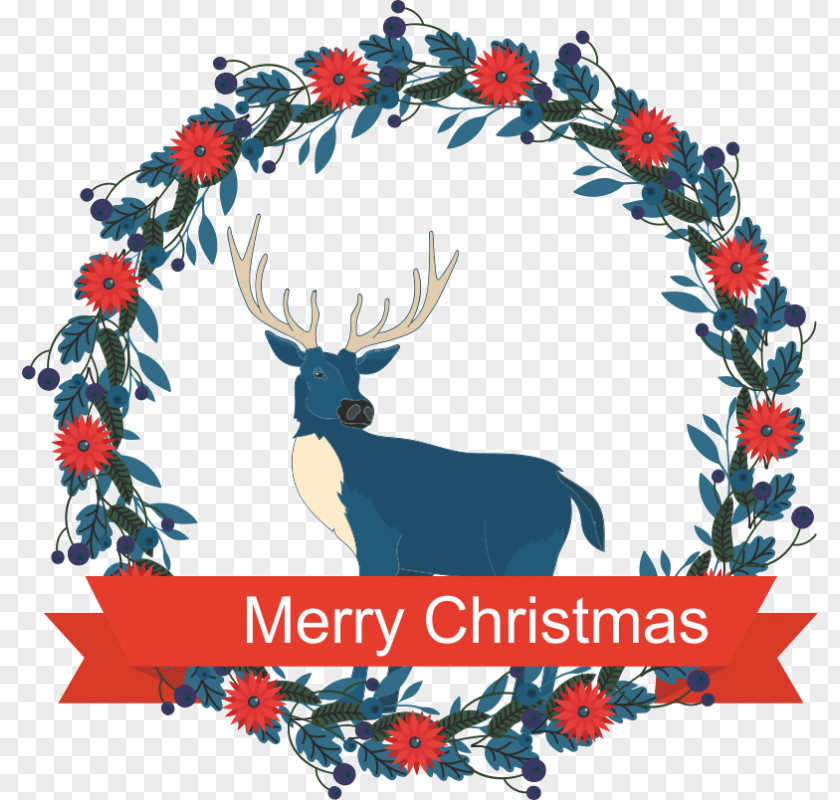Christmas Decoration Wreath Garland Clip Art PNG