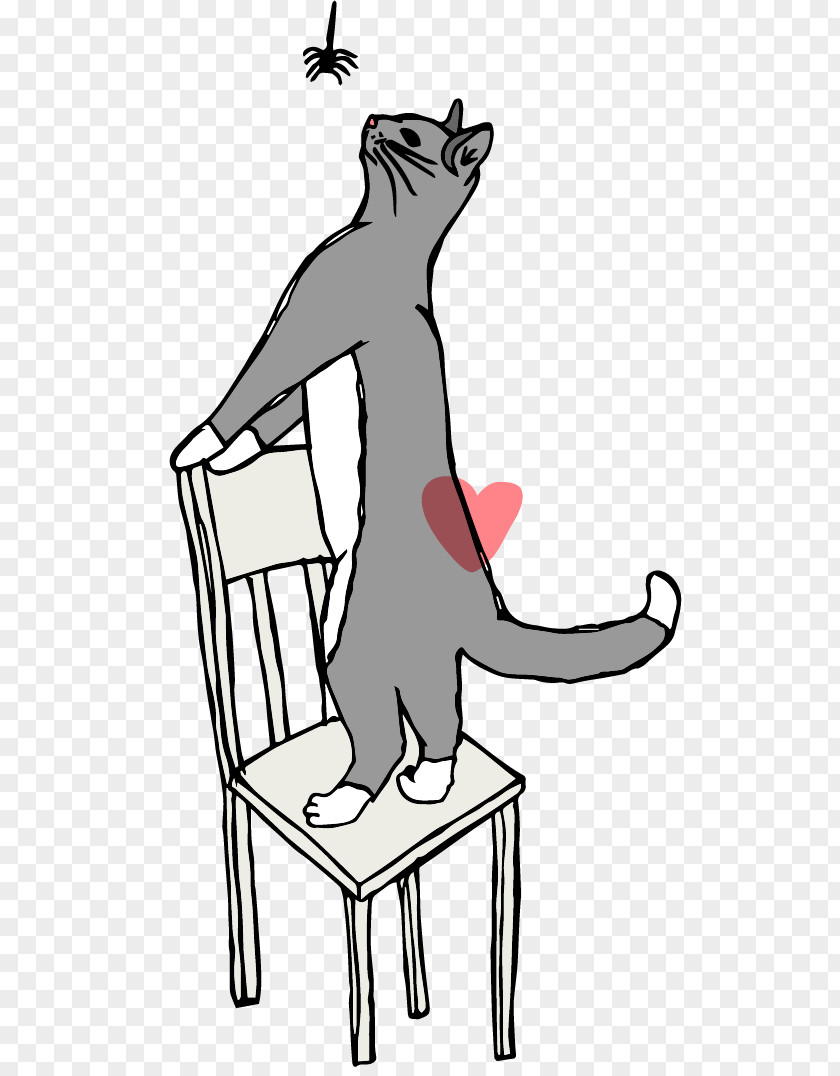 Drawing Chair Cat And Dog Cartoon PNG