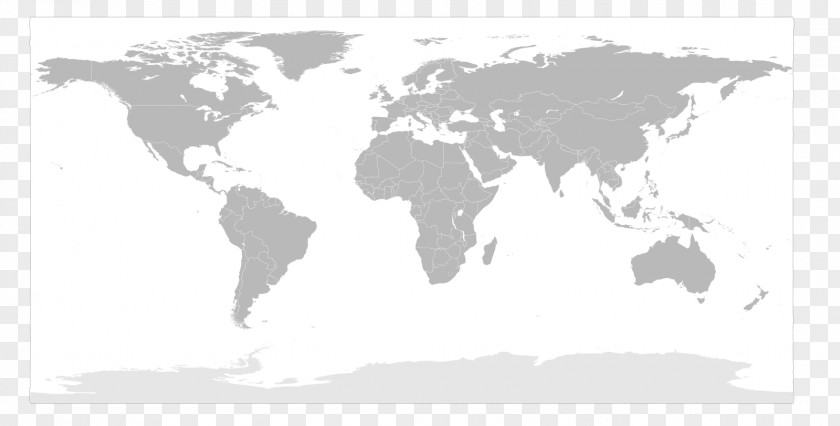 Map World Equirectangular Projection PNG