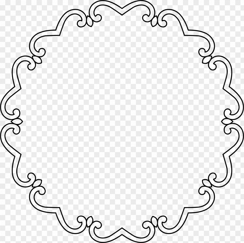 Circle Frame Flower 500px PNG