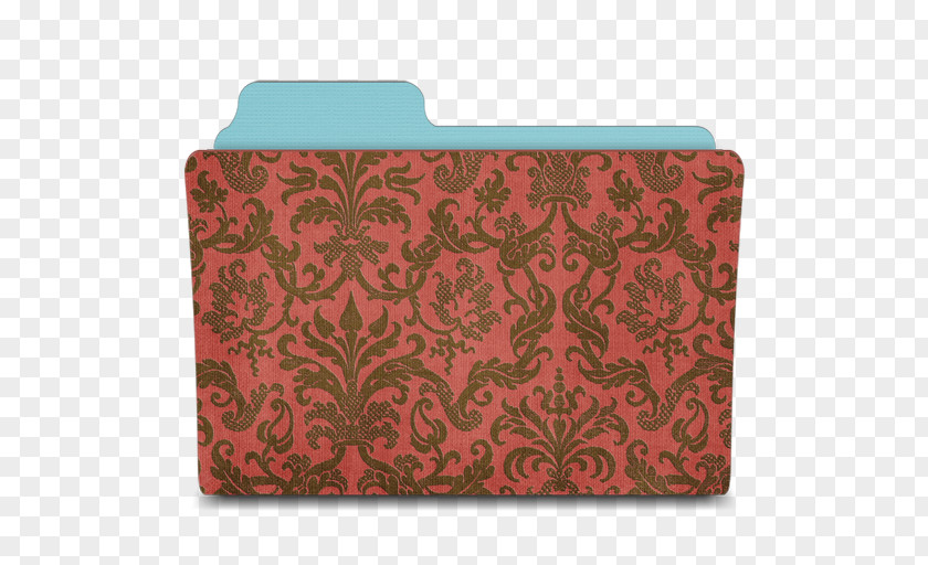 Folder Damask Crimson Pink Brown Visual Arts Pattern PNG