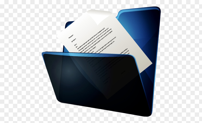 Folder Documents Blue Brand Multimedia Font PNG