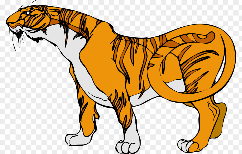 Free Jungle Animal Clipart Tiger Animation Clip Art PNG