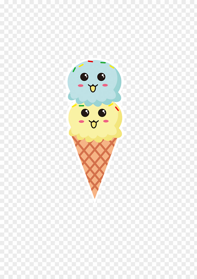 Ice Cream Cone Line Baking Cup Meter PNG