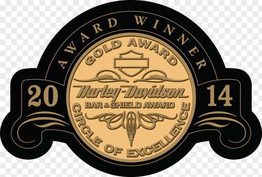 Award Steel City Harley-Davidson Auburn Gold PNG