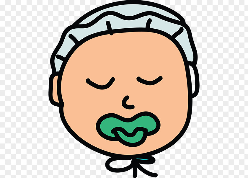 Green Cartoon Baby Pacifier Child Infant PNG