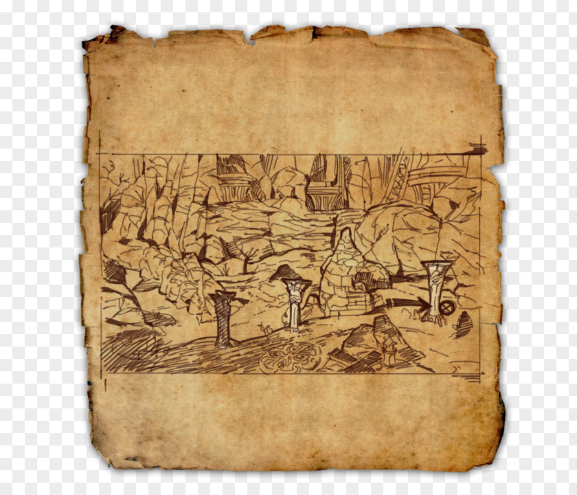 Map The Elder Scrolls Online Treasure Cyrodiil World PNG