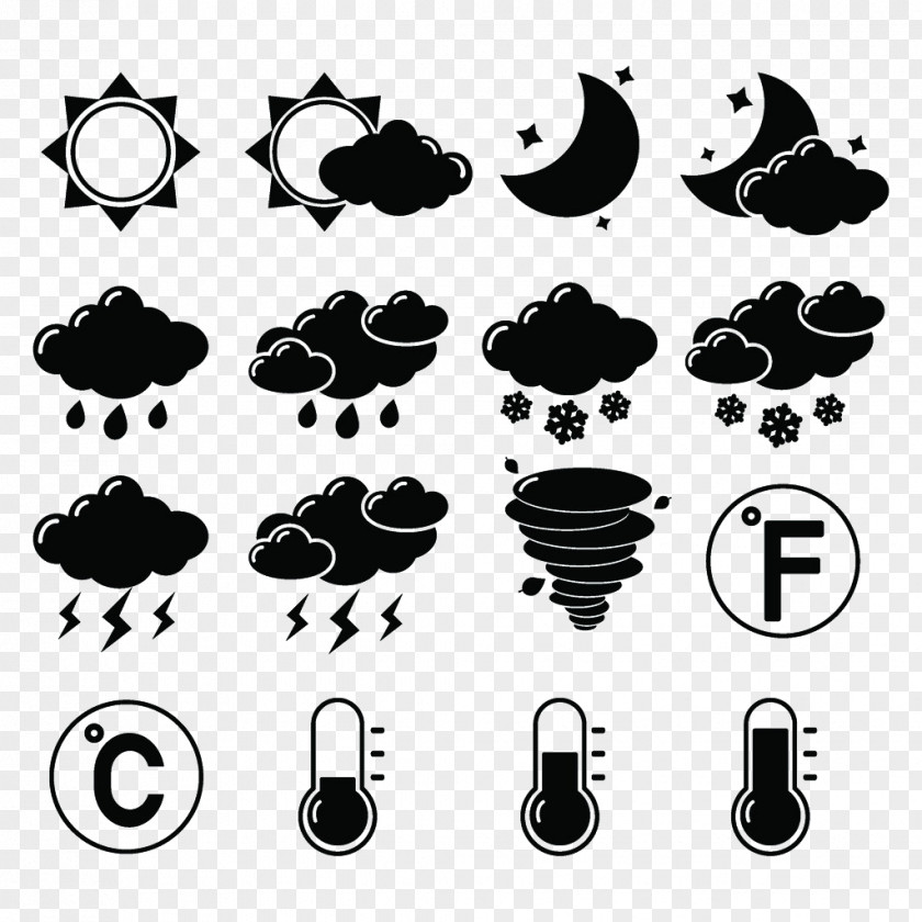 The Weather Forecasting Symbol Icon PNG