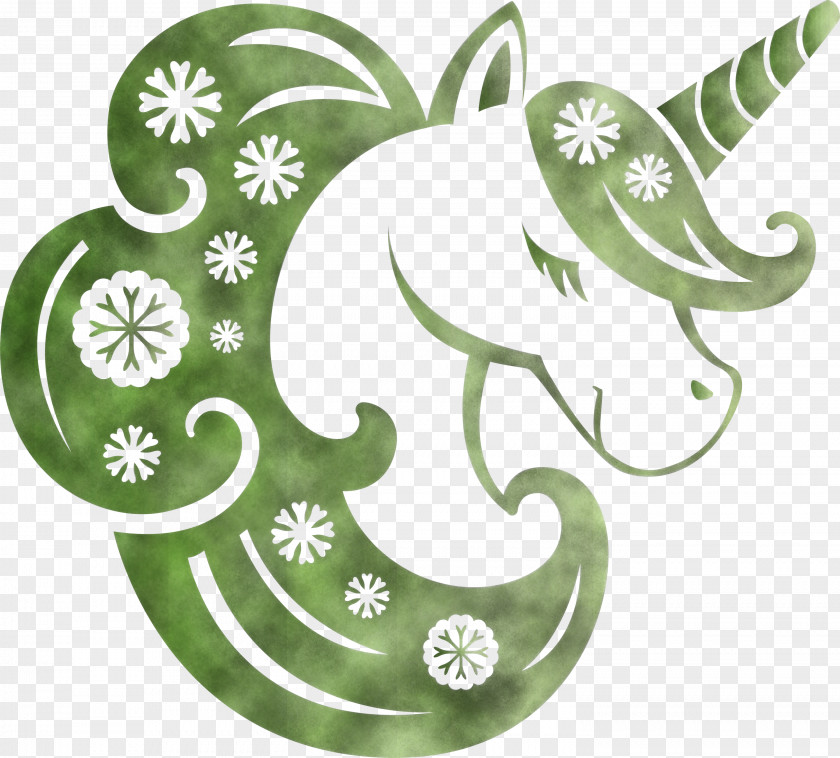 Unicorn Christmas PNG