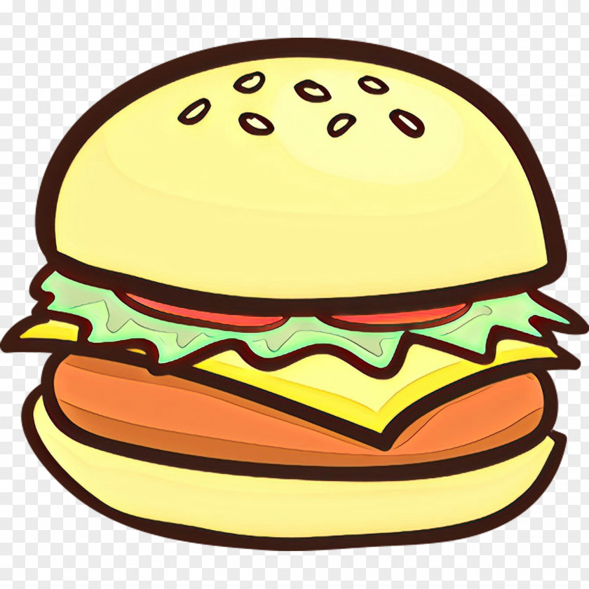 American Food Smile Hamburger PNG