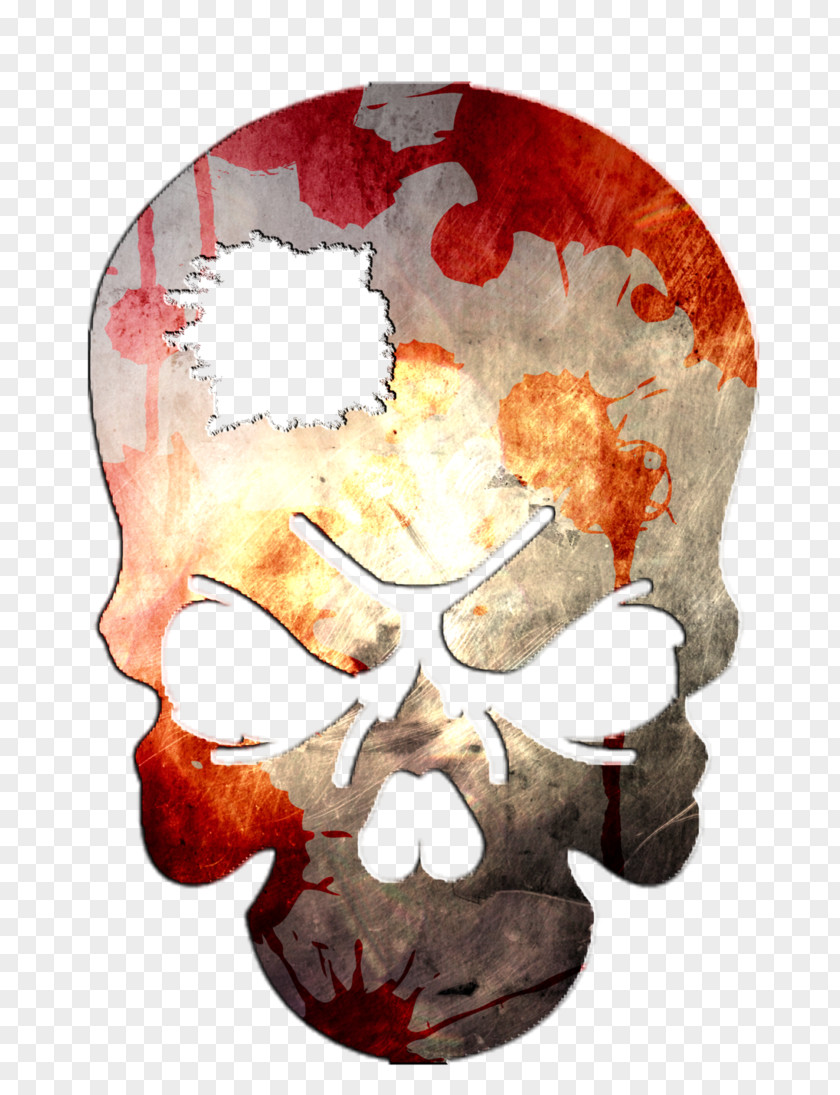 Bullet Holes Human Skull Symbolism Logo PNG