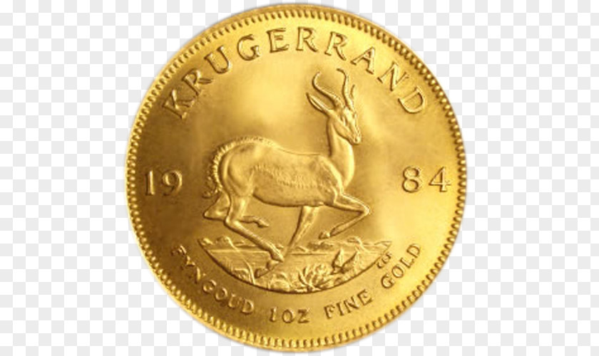Fifty Dollar Bills Rare Krugerrand Gold Coin South Africa PNG