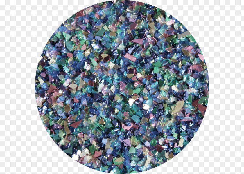 Glass Shards Art Glitter Pebble Plastic Color Blue PNG