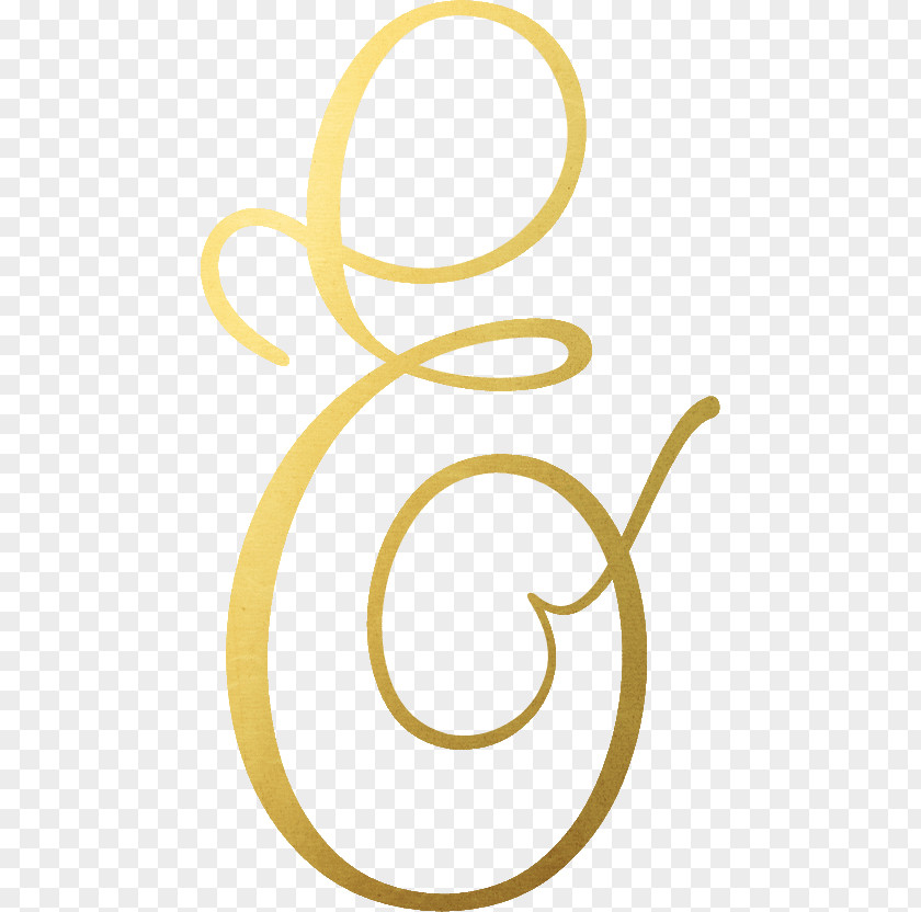 Hand-painted Paper Ampersand Symbol Clip Art PNG