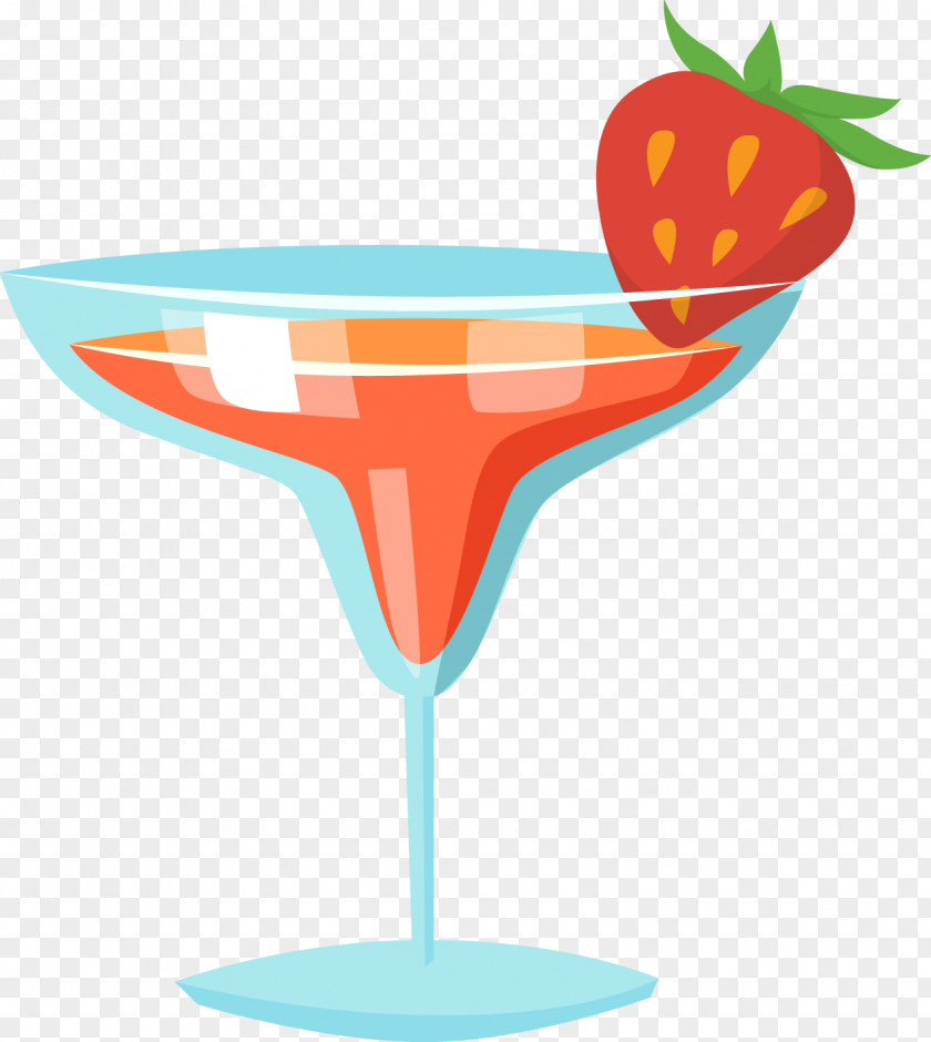 Strawberry Cocktail Juice Pink Lady Margarita Martini PNG
