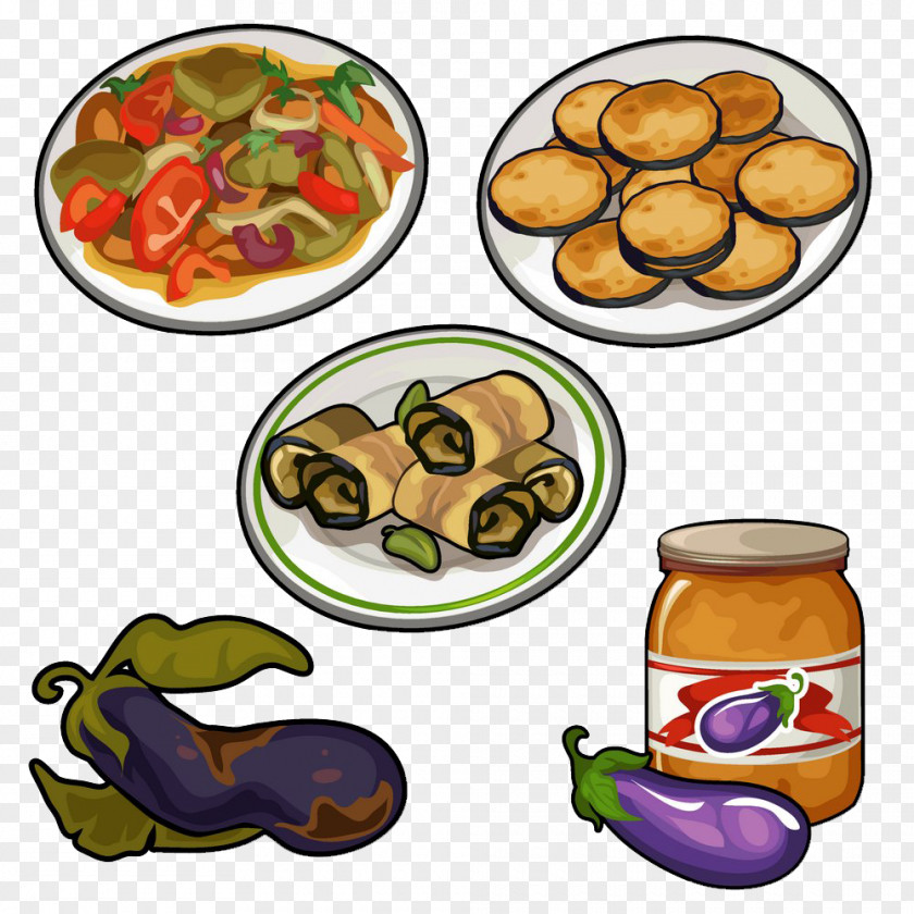 Cartoon Eggplant Food Image Chili Con Carne Fast Clip Art PNG