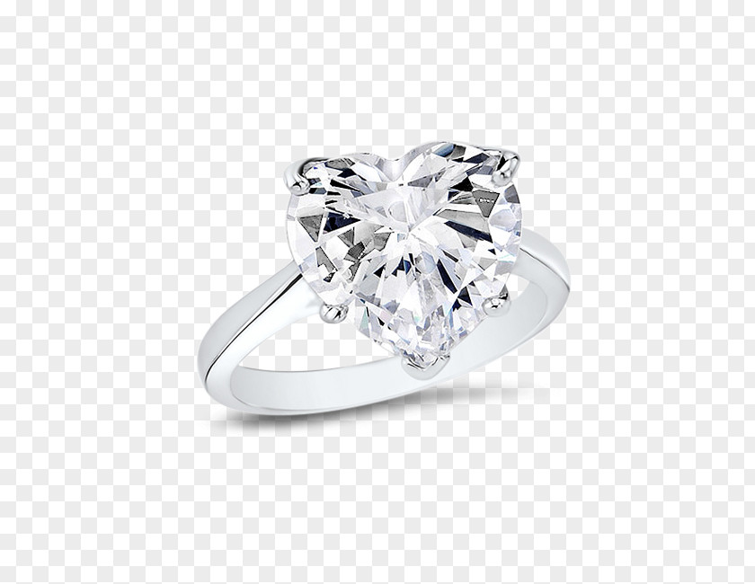 Cubic Zirconia Diamond Wedding Ring Engagement Earring PNG