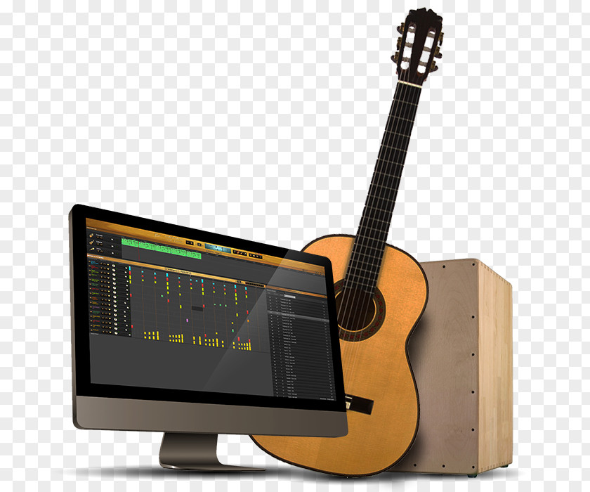 Acoustic Guitar Rhythm Tablature Scale PNG