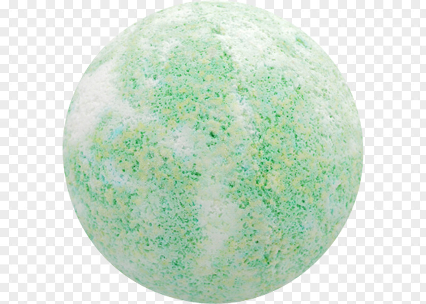 Bath Bomb Green Sphere PNG