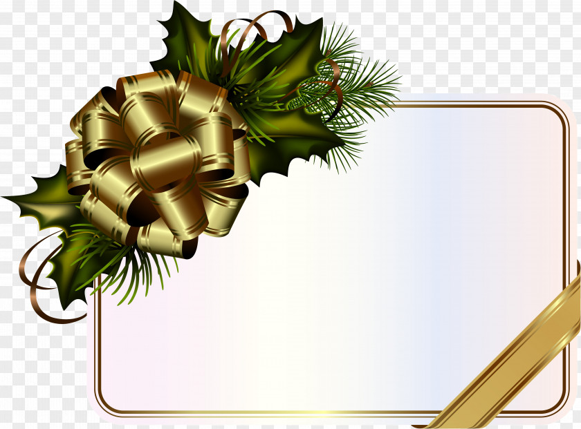 Bowknot Christmas Card Decoration Clip Art PNG