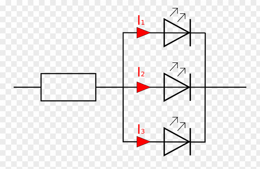 Led Circuit Diagram Transistor Electronic Wiring PNG