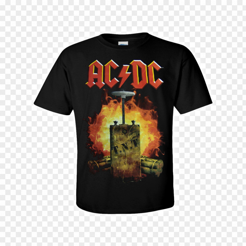 T-shirt AC/DC T.N.T. Iron Maiden Piece Of Mind PNG