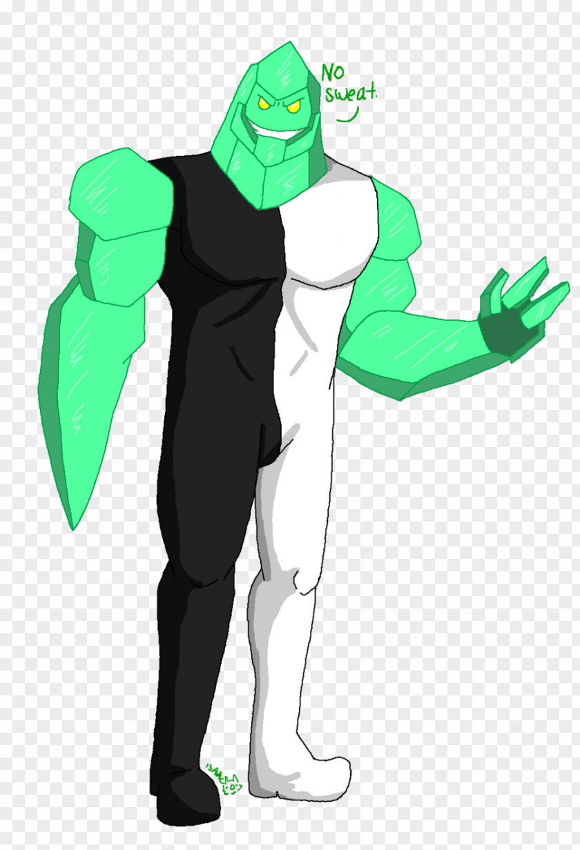 Diamondhead Vertebrate Costume Design Green Superhero PNG