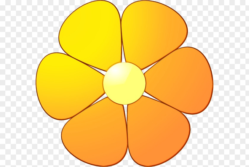 Plant Orange Floral Design PNG